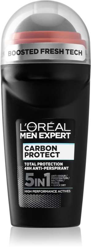 L'Oreal Paris Men Expert Anti-Perspirant Roll-On Deodorant,50ml ,Available in Carbon Protect/ Invicible Sport/Thermic Resist/Hydra Energetic