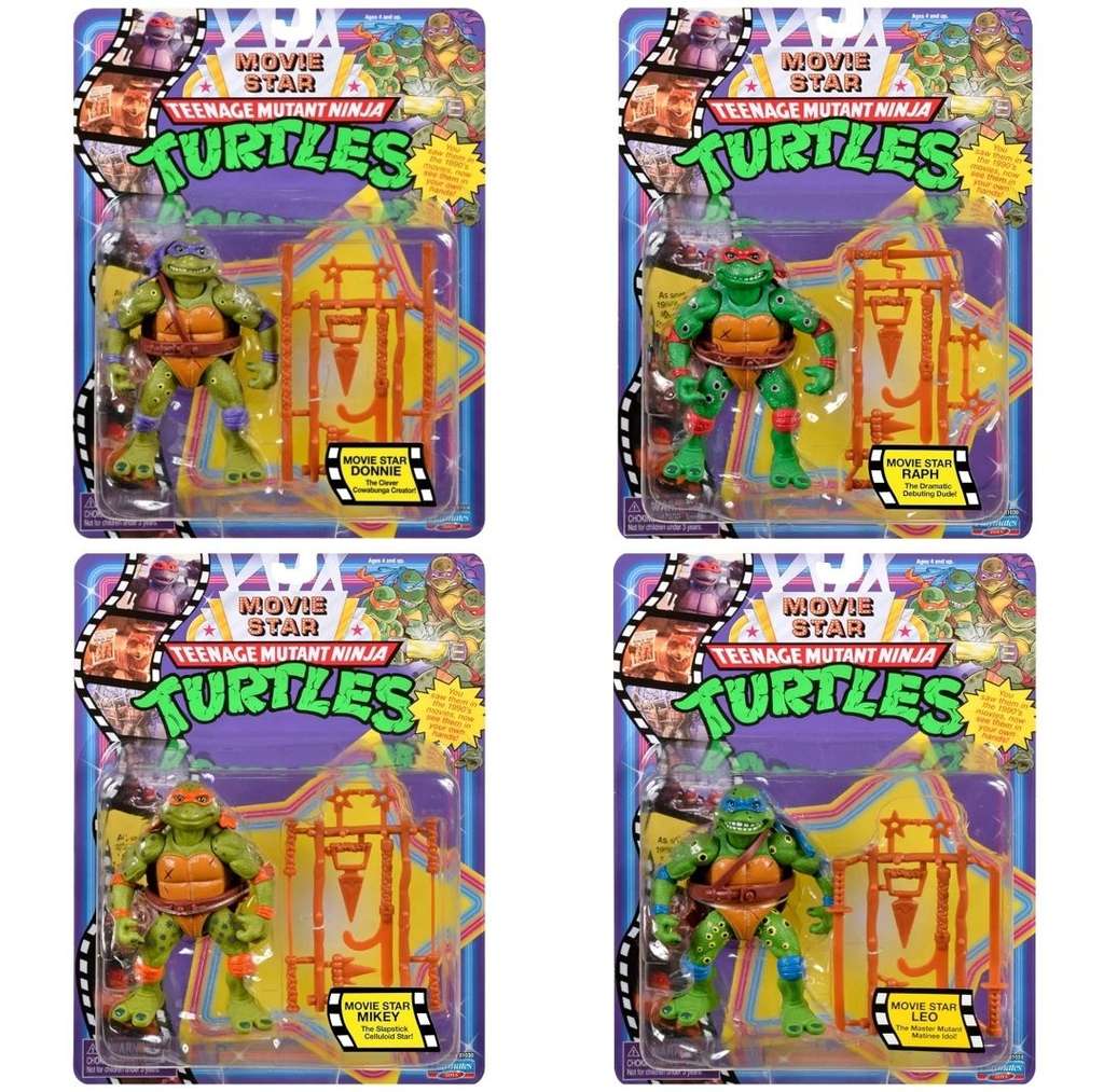 Teenage Mutant Ninja Turtles Classic 1991 Movie Star Turtle: Mikey / Raphael / Donatello / Leonardo Figure (Free C&C)